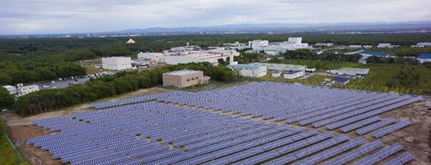 北海道千歳市泉澤・里美 太陽光発電所